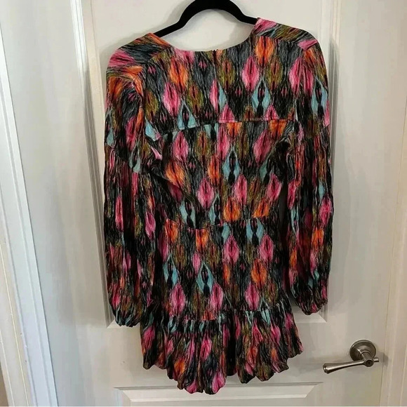 1057 Rotate Geometric Diamond Mini Dress Size 4 - Picture 4 of 5